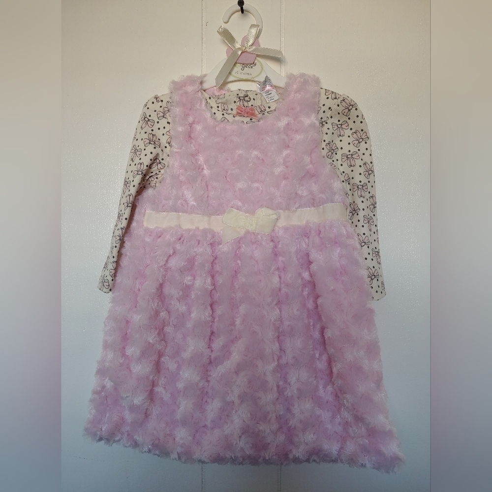 Baby Gear Pink Floral Baby Dress  Size 24 Months.